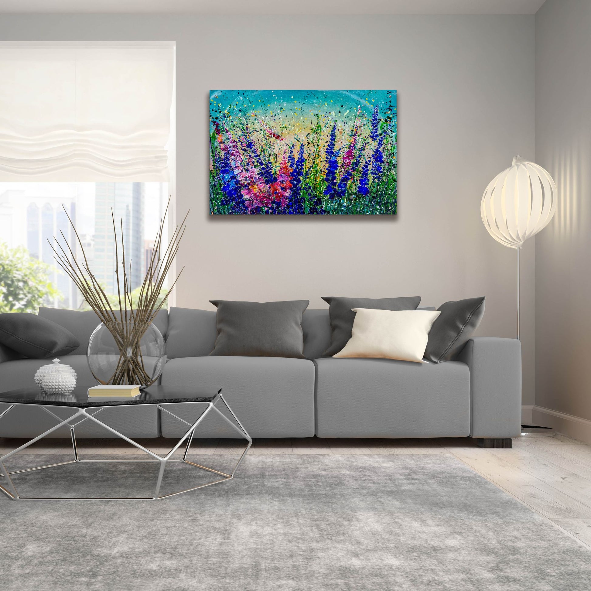 Epic Art 'Colorado Mile High Meadows' by Lena Owens, Acrylic Glass Wall Art,36x24