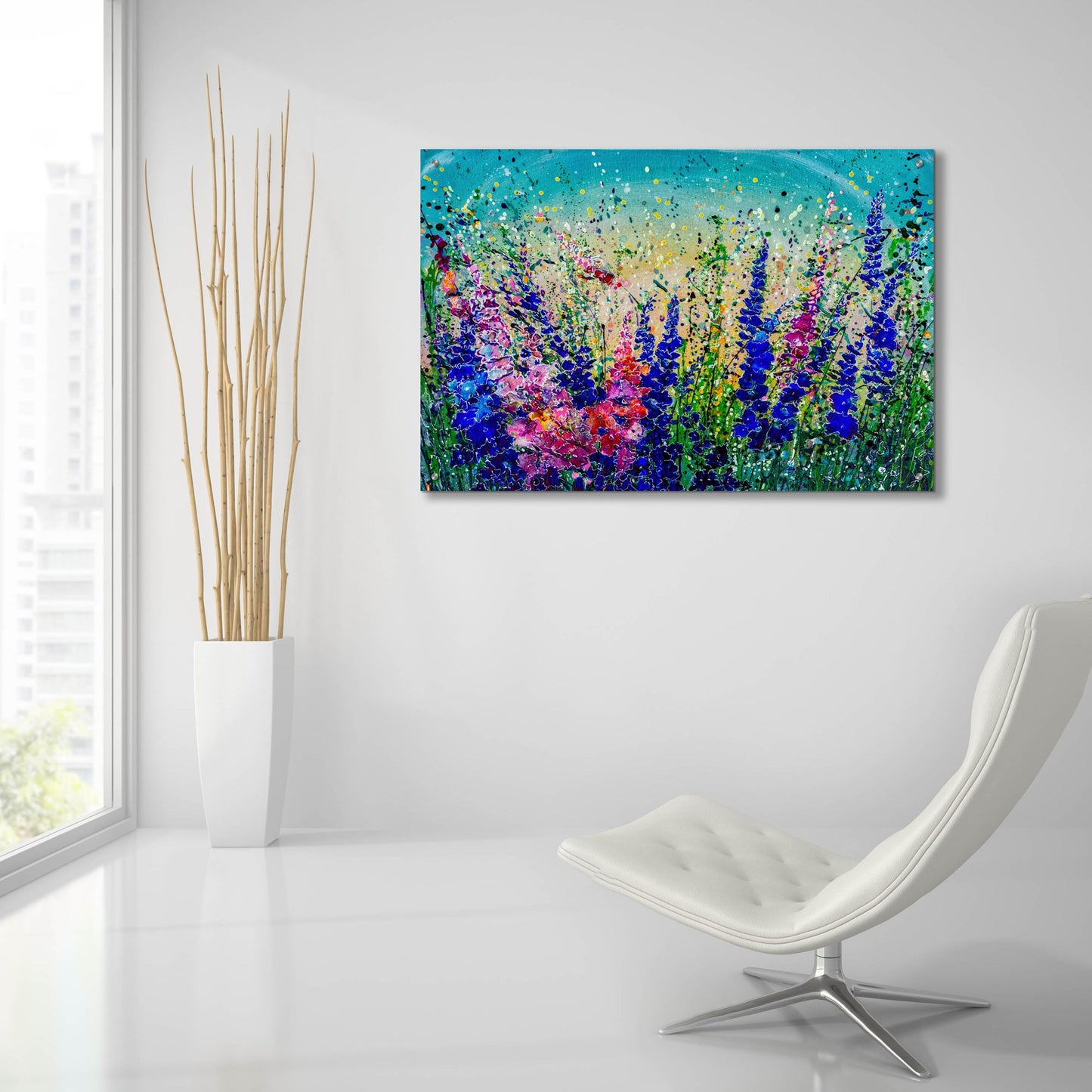 Epic Art 'Colorado Mile High Meadows' by Lena Owens, Acrylic Glass Wall Art,36x24