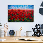 Epic Art 'Field of Happiness ' by Lena Owens, Acrylic Glass Wall Art,16x12