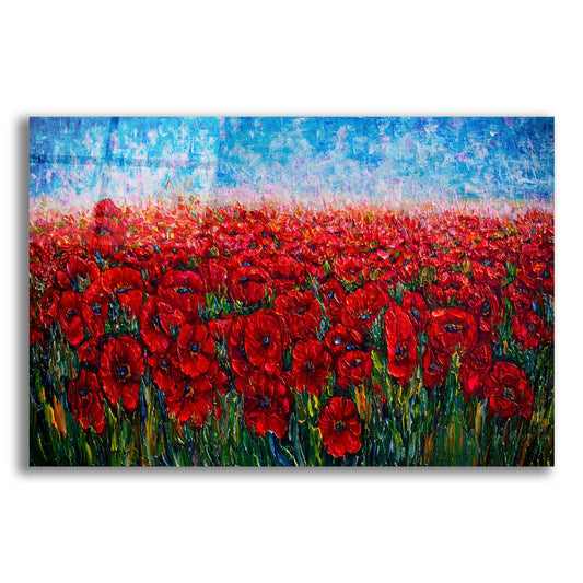 Epic Art 'Field of Happiness ' by Lena Owens, Acrylic Glass Wall Art