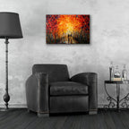 Epic Art 'Horseback Riding In The Forest' by Lena Owens, Acrylic Glass Wall Art,24x16