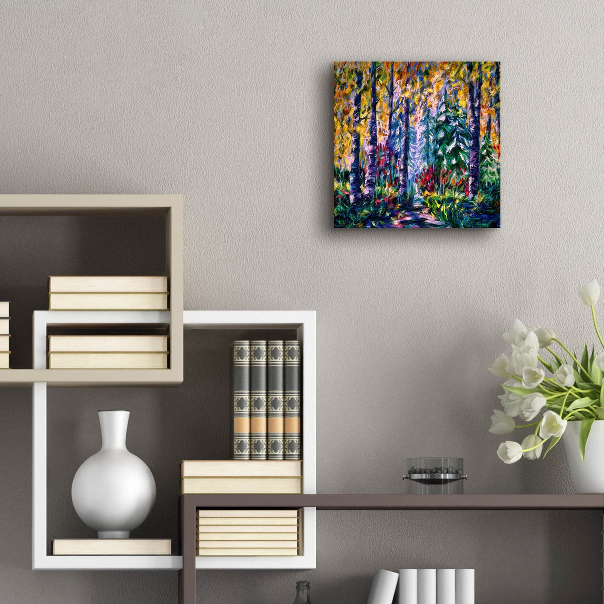 Epic Art 'Deep in the Woods' by Lena Owens, Acrylic Glass Wall Art,12x12