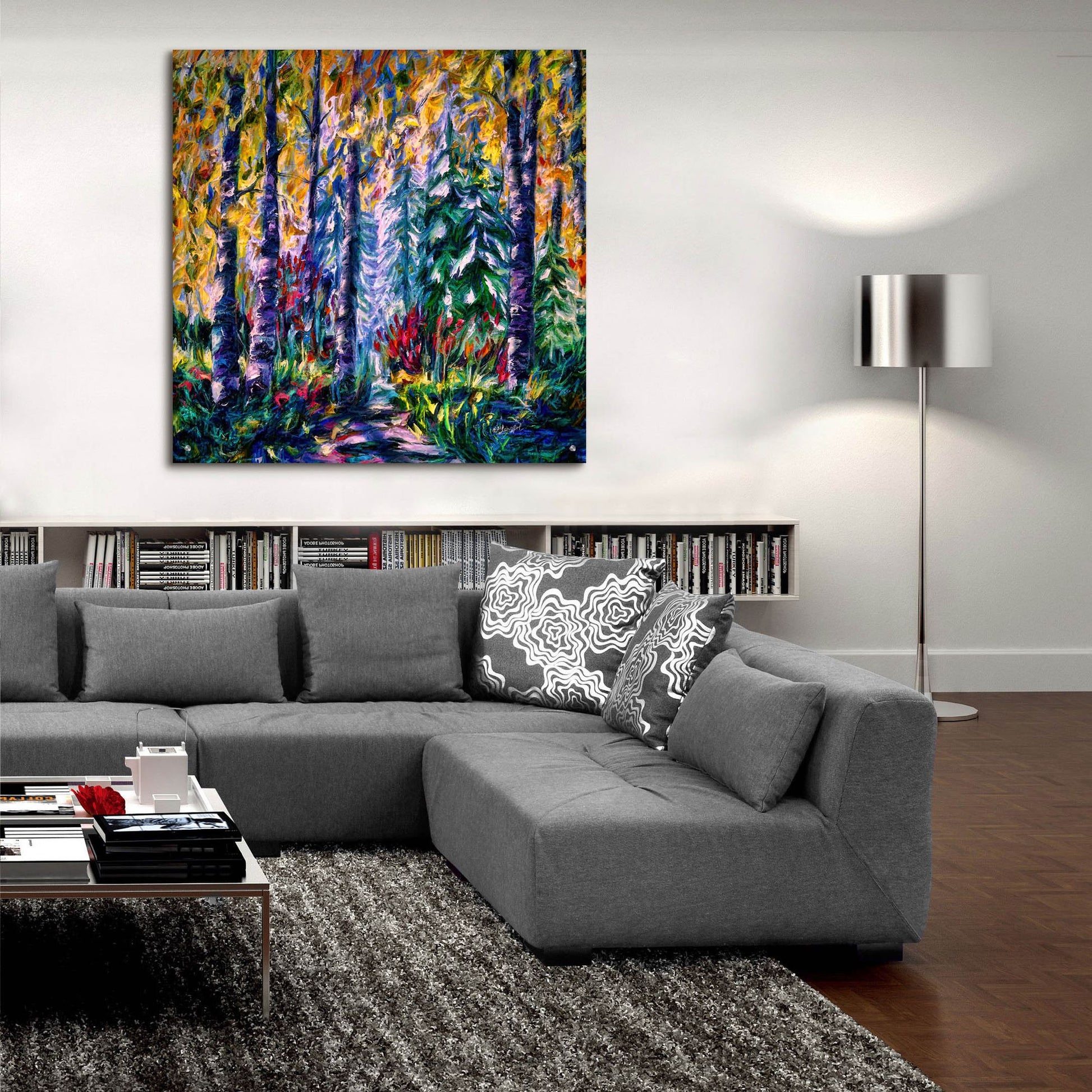 Epic Art 'Deep in the Woods' by Lena Owens, Acrylic Glass Wall Art,36x36