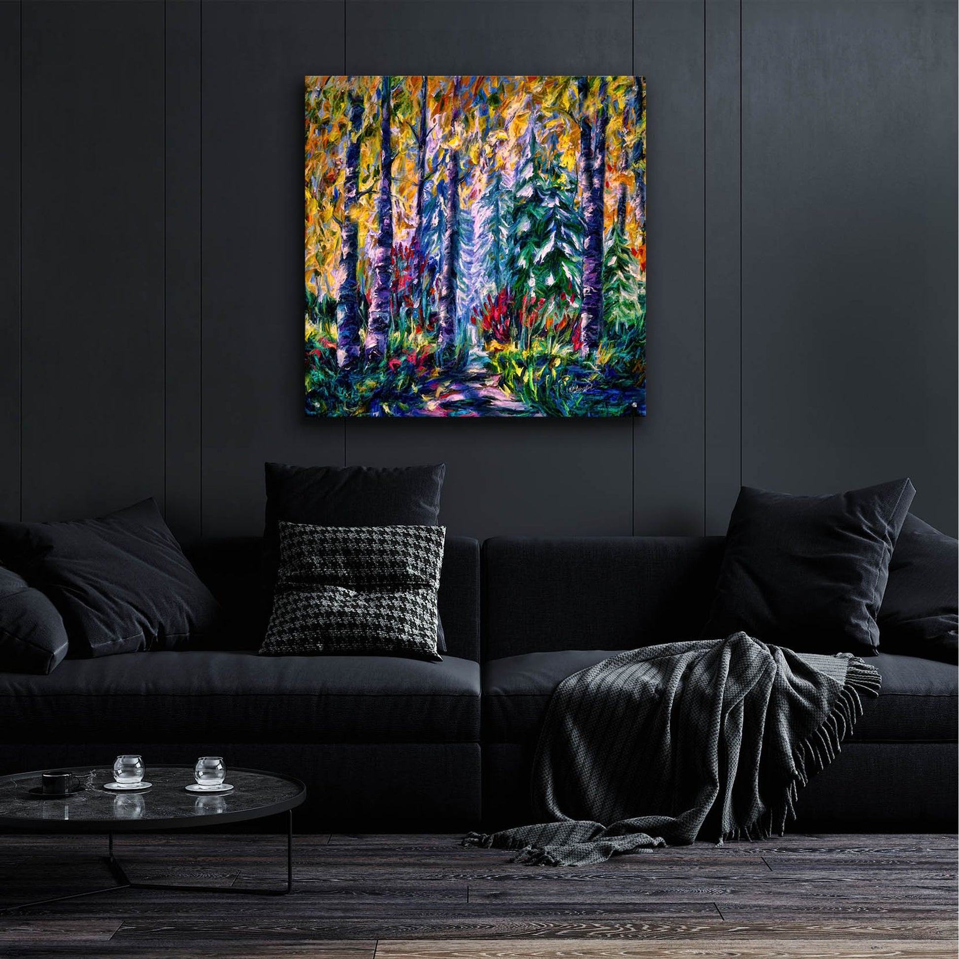 Epic Art 'Deep in the Woods' by Lena Owens, Acrylic Glass Wall Art,36x36