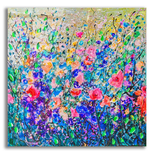 Epic Art 'Colorful Flowers' by Lena Owens, Acrylic Glass Wall Art