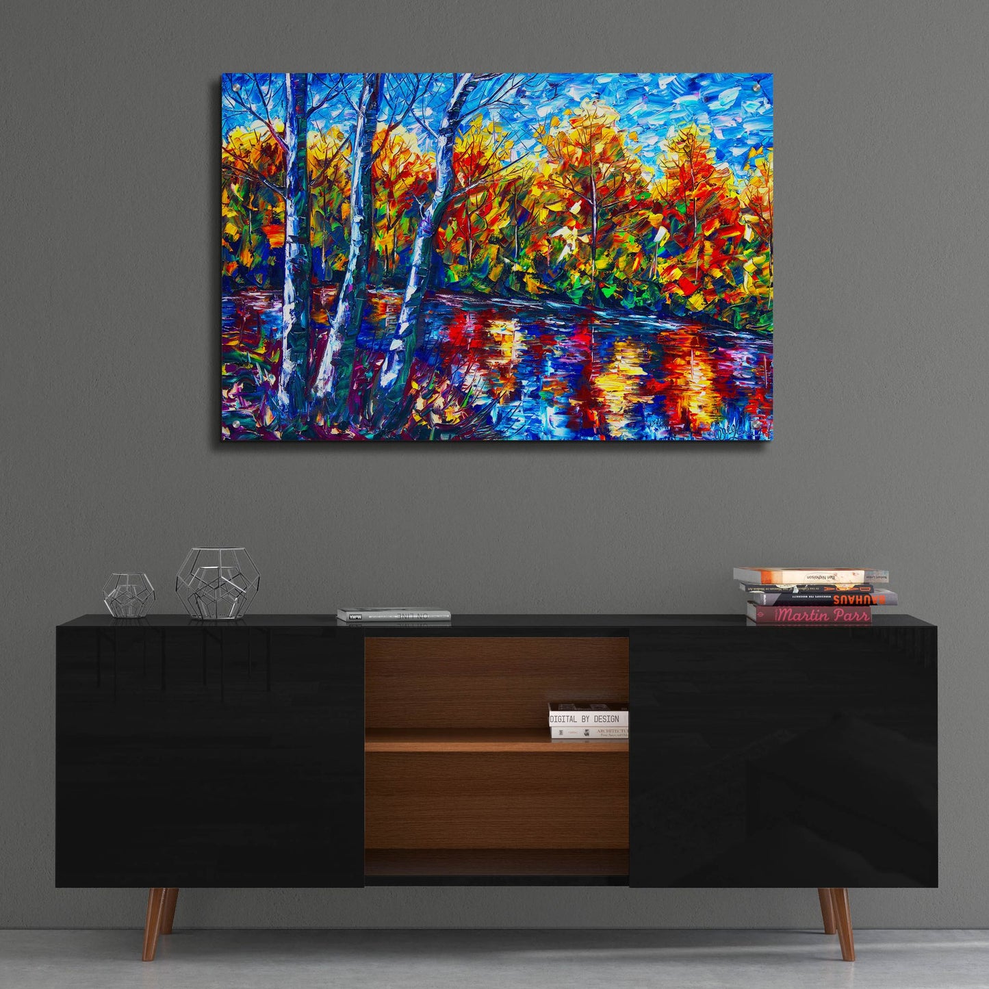 Epic Art 'Magical Dream Forest Reflection' by Lena Owens, Acrylic Glass Wall Art,36x24