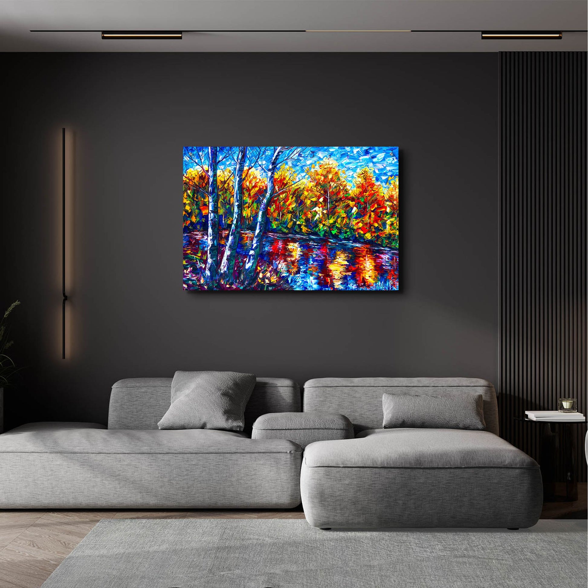 Epic Art 'Magical Dream Forest Reflection' by Lena Owens, Acrylic Glass Wall Art,36x24