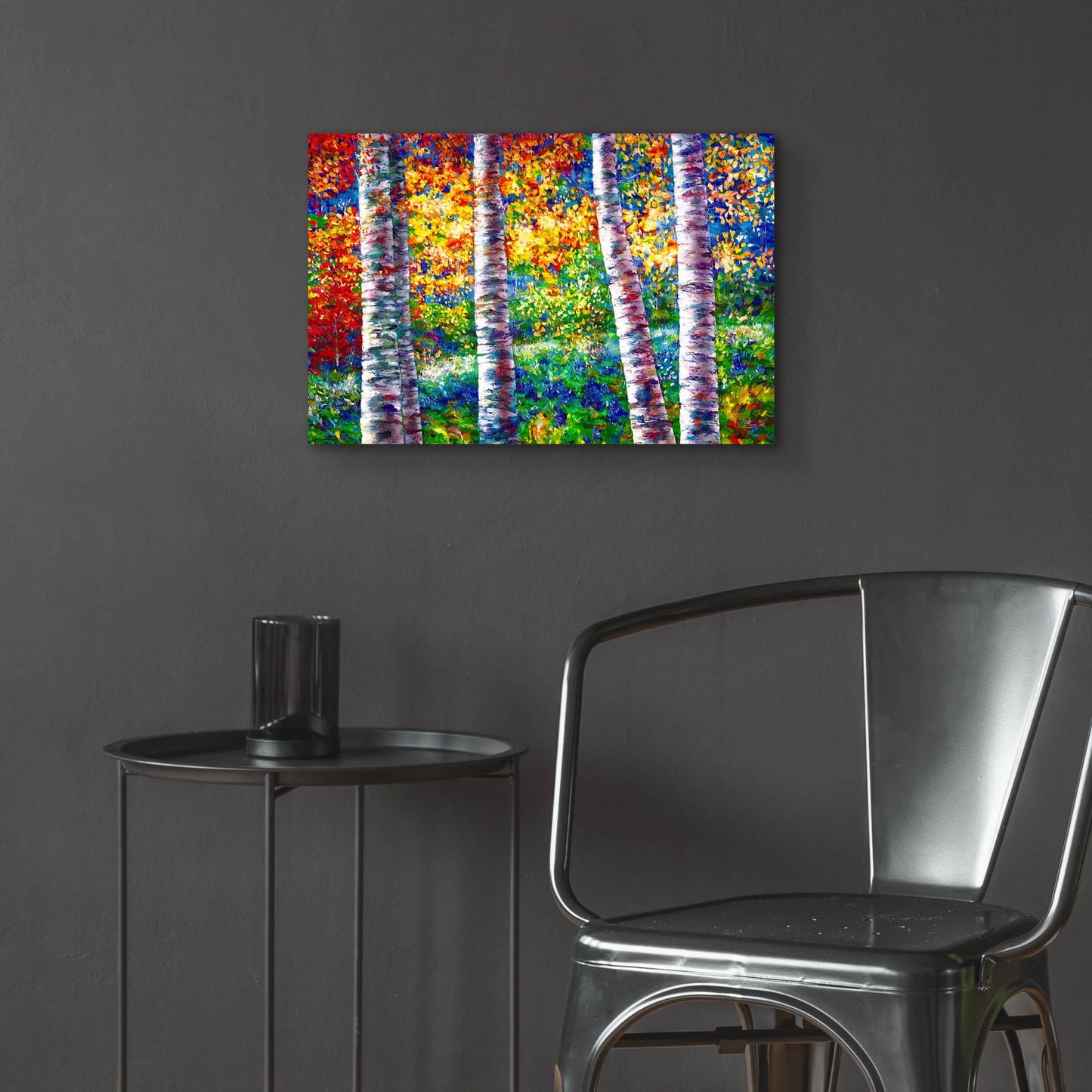 Epic Art 'Midsummer Dreams of Aspen Trees' by Lena Owens, Acrylic Glass Wall Art,24x16