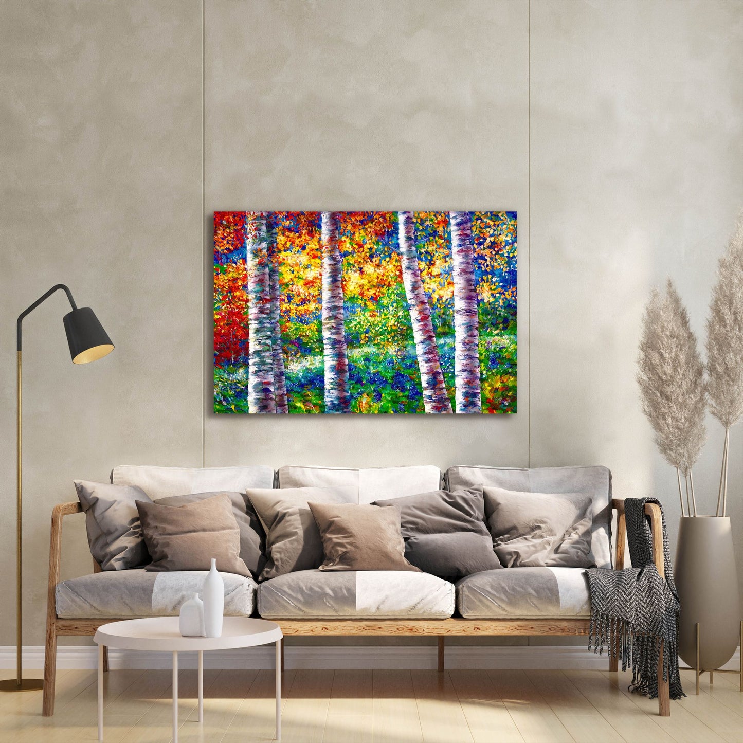 Epic Art 'Midsummer Dreams of Aspen Trees' by Lena Owens, Acrylic Glass Wall Art,36x24