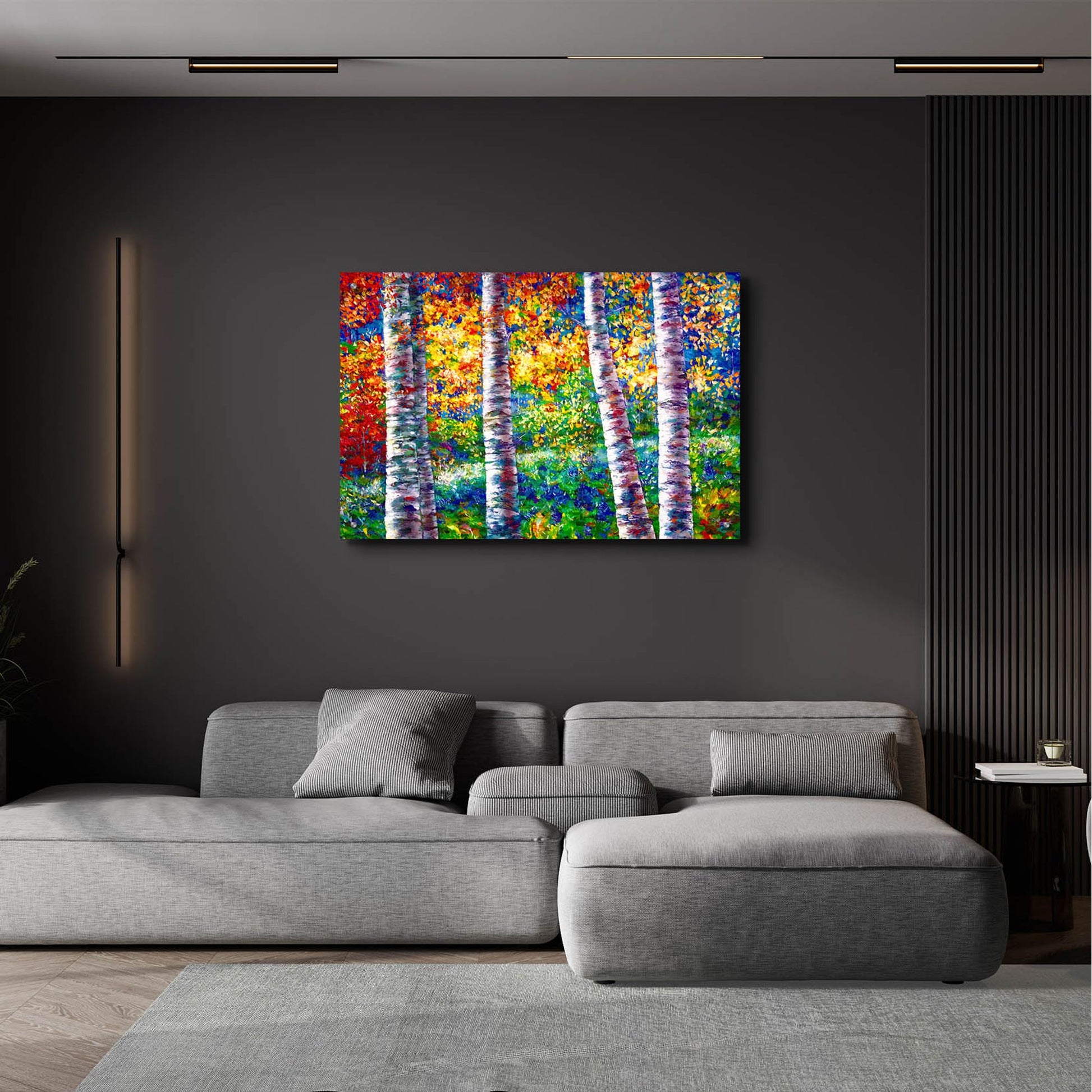 Epic Art 'Midsummer Dreams of Aspen Trees' by Lena Owens, Acrylic Glass Wall Art,36x24