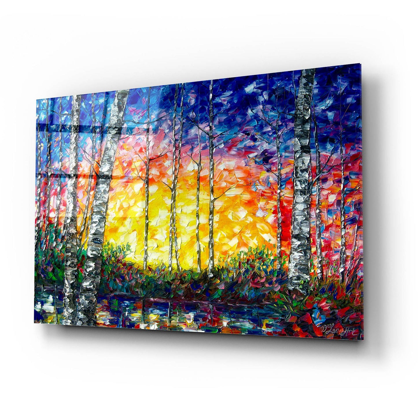 Epic Art 'Morning Breaks' by Lena Owens, Acrylic Glass Wall Art,24x16