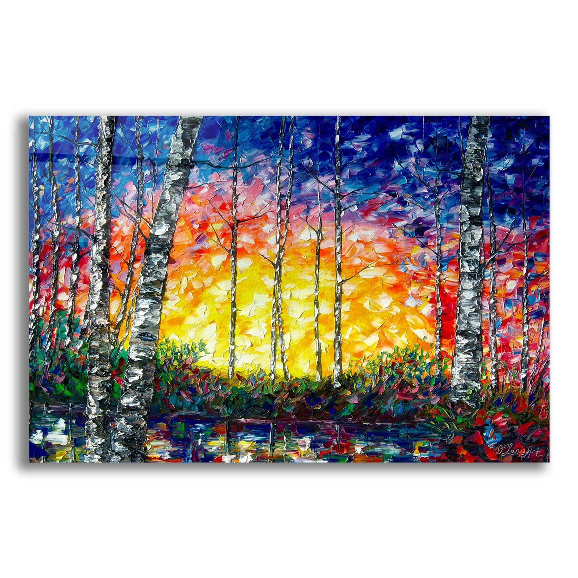 Epic Art 'Morning Breaks' by Lena Owens, Acrylic Glass Wall Art,24x16