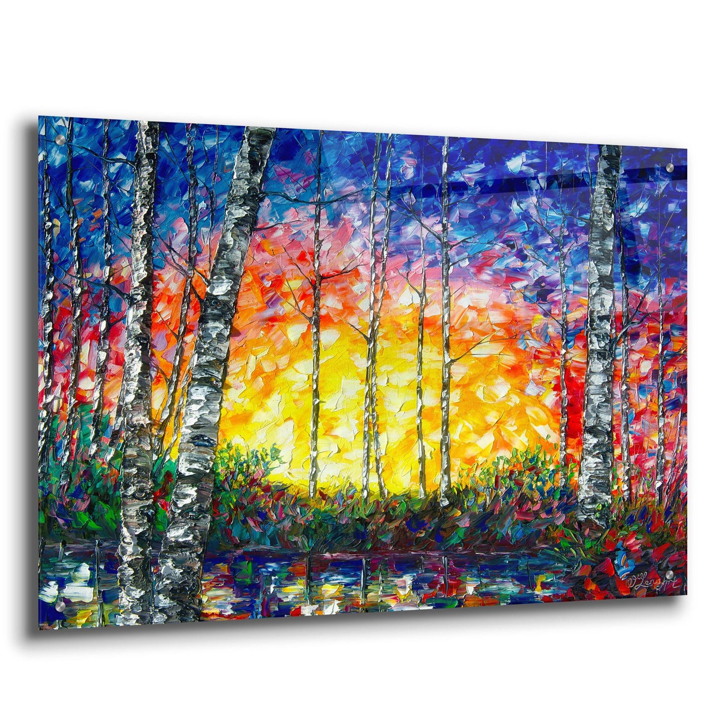 Epic Art 'Morning Breaks' by Lena Owens, Acrylic Glass Wall Art,36x24