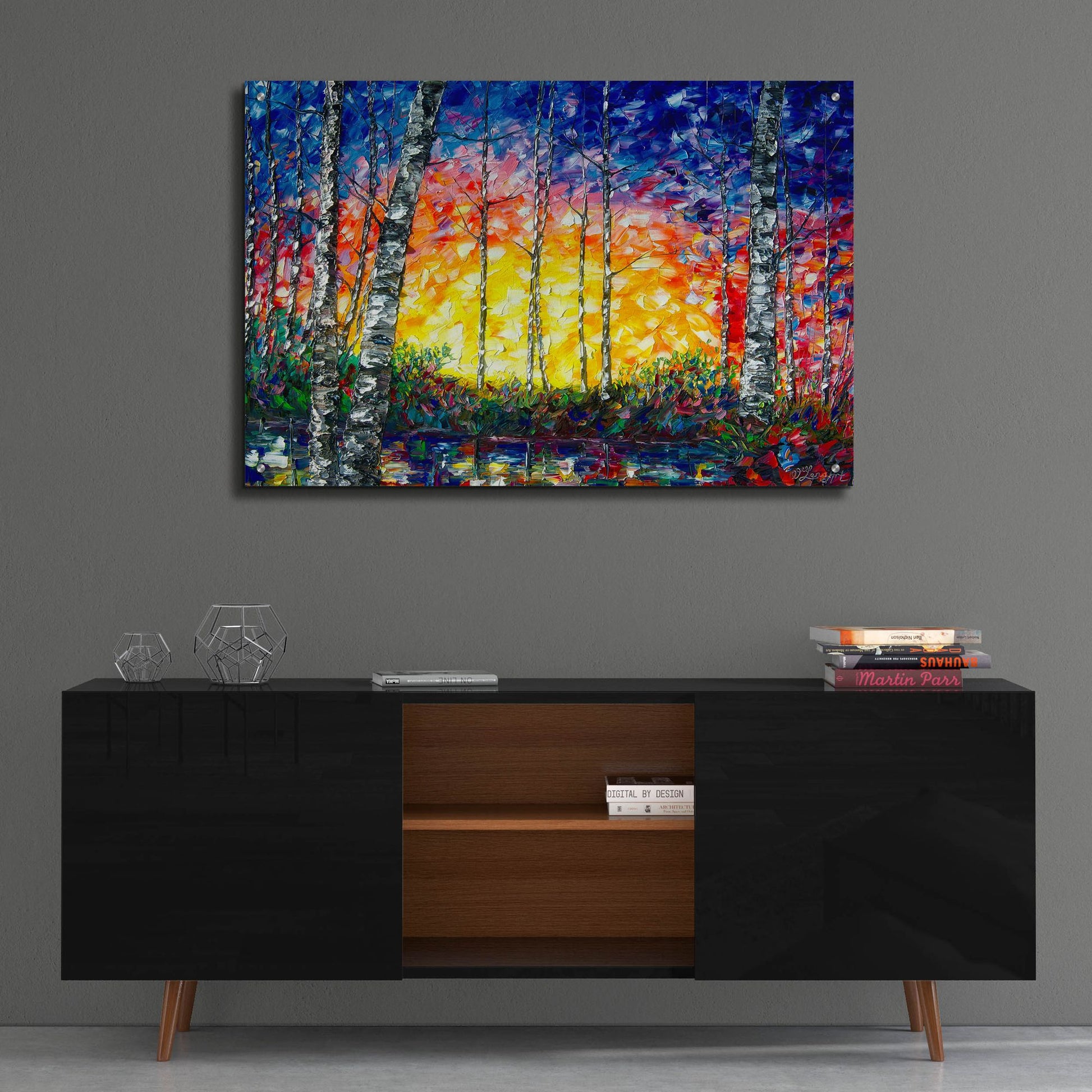 Epic Art 'Morning Breaks' by Lena Owens, Acrylic Glass Wall Art,36x24