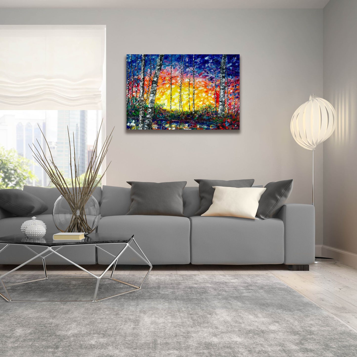 Epic Art 'Morning Breaks' by Lena Owens, Acrylic Glass Wall Art,36x24