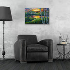 Epic Art 'Sleeping Meadow' by Lena Owens, Acrylic Glass Wall Art,24x16