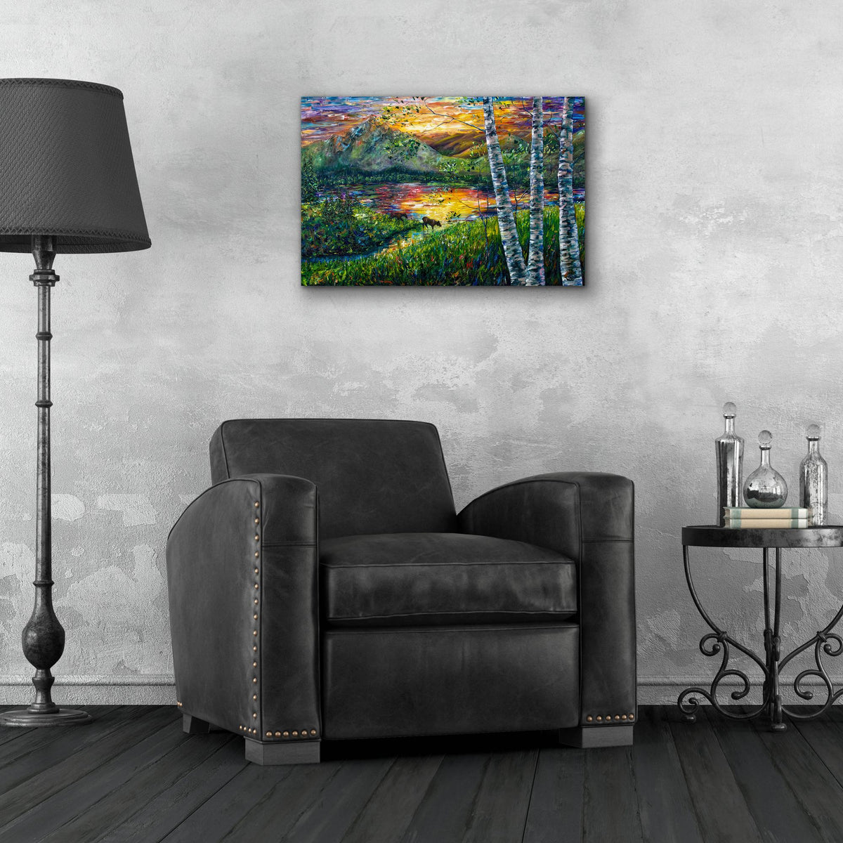 Epic Art 'Sleeping Meadow' by Lena Owens, Acrylic Glass Wall Art,24x16