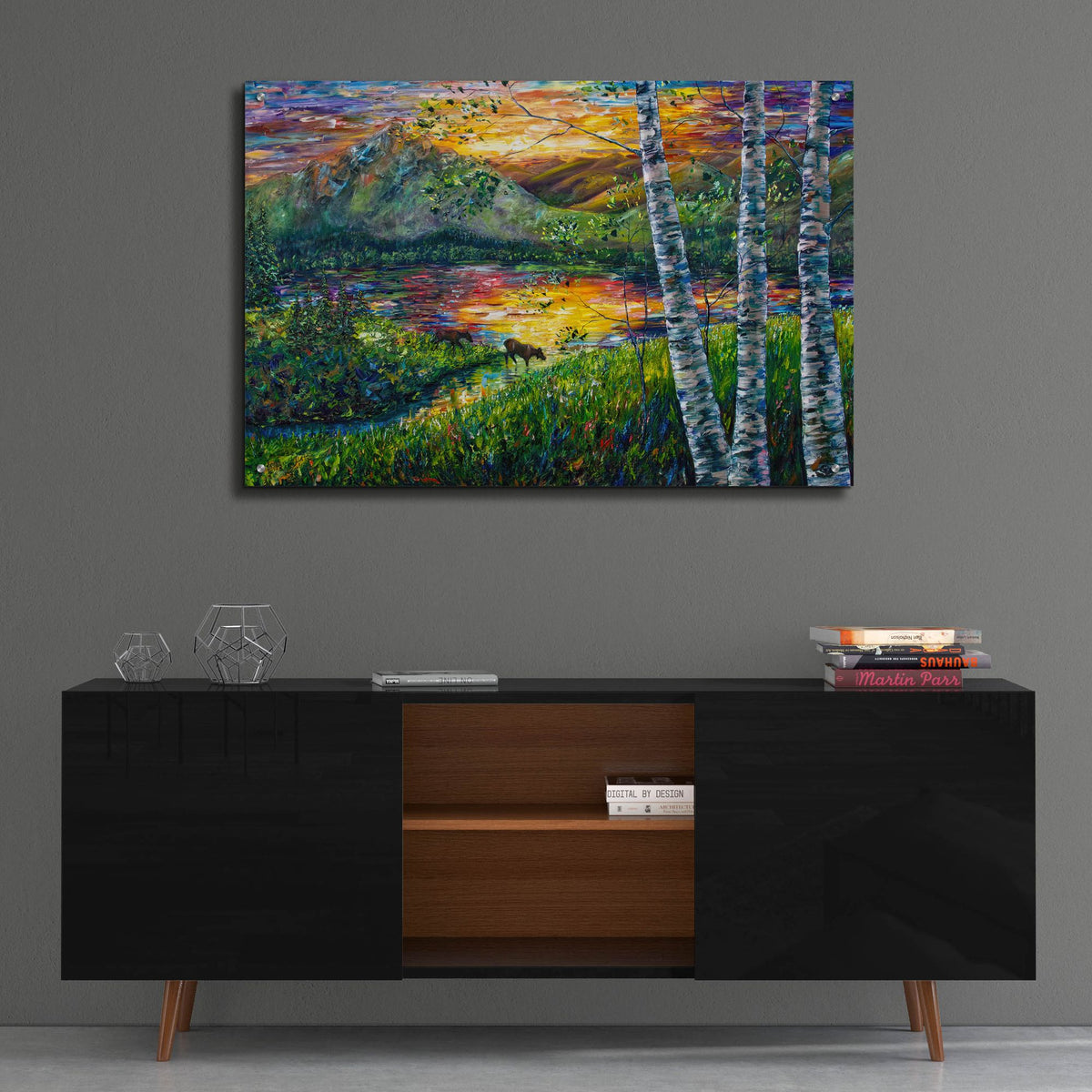 Epic Art 'Sleeping Meadow' by Lena Owens, Acrylic Glass Wall Art,36x24