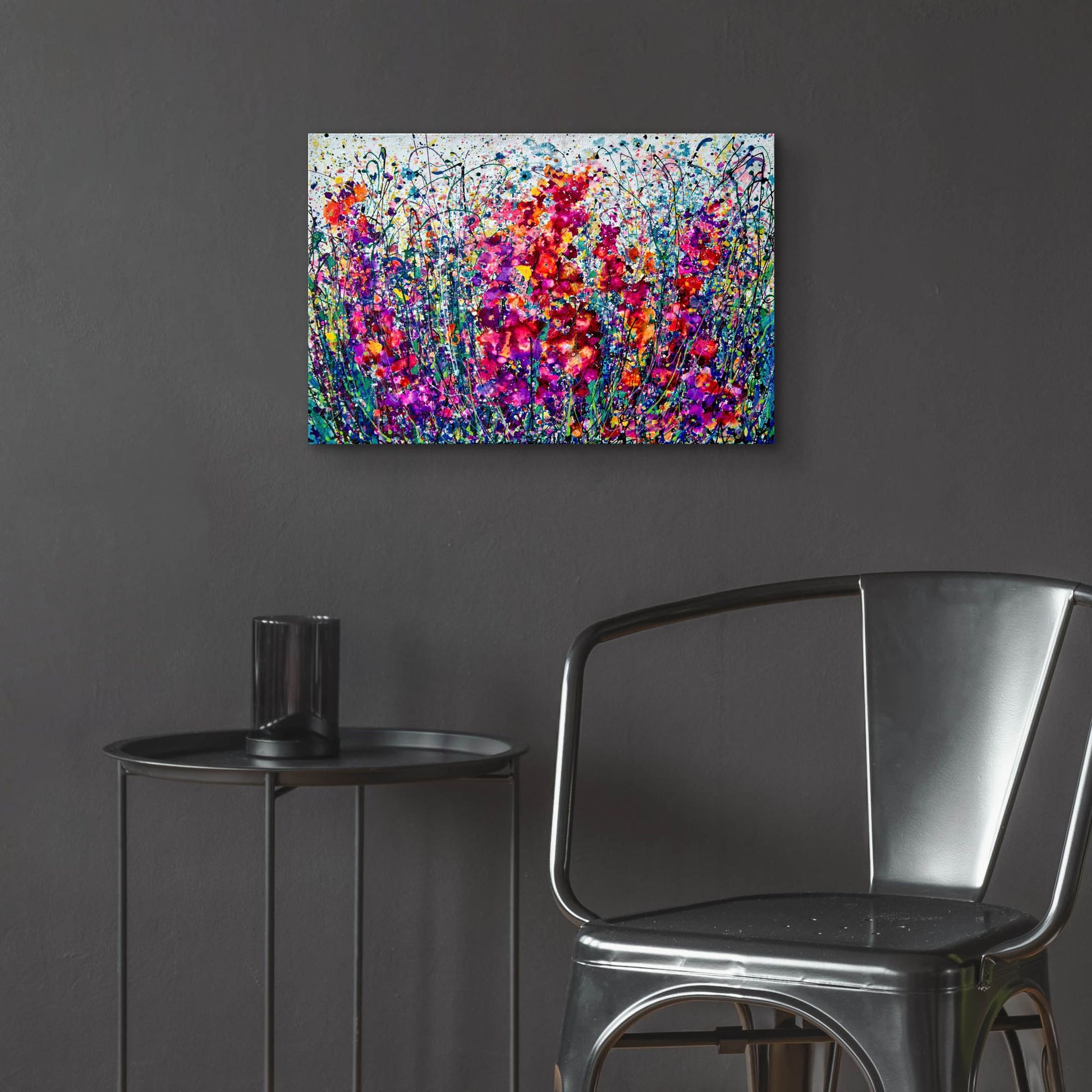 Epic Art 'The Breath of Summer Abstract' by Lena Owens, Acrylic Glass Wall Art,24x16