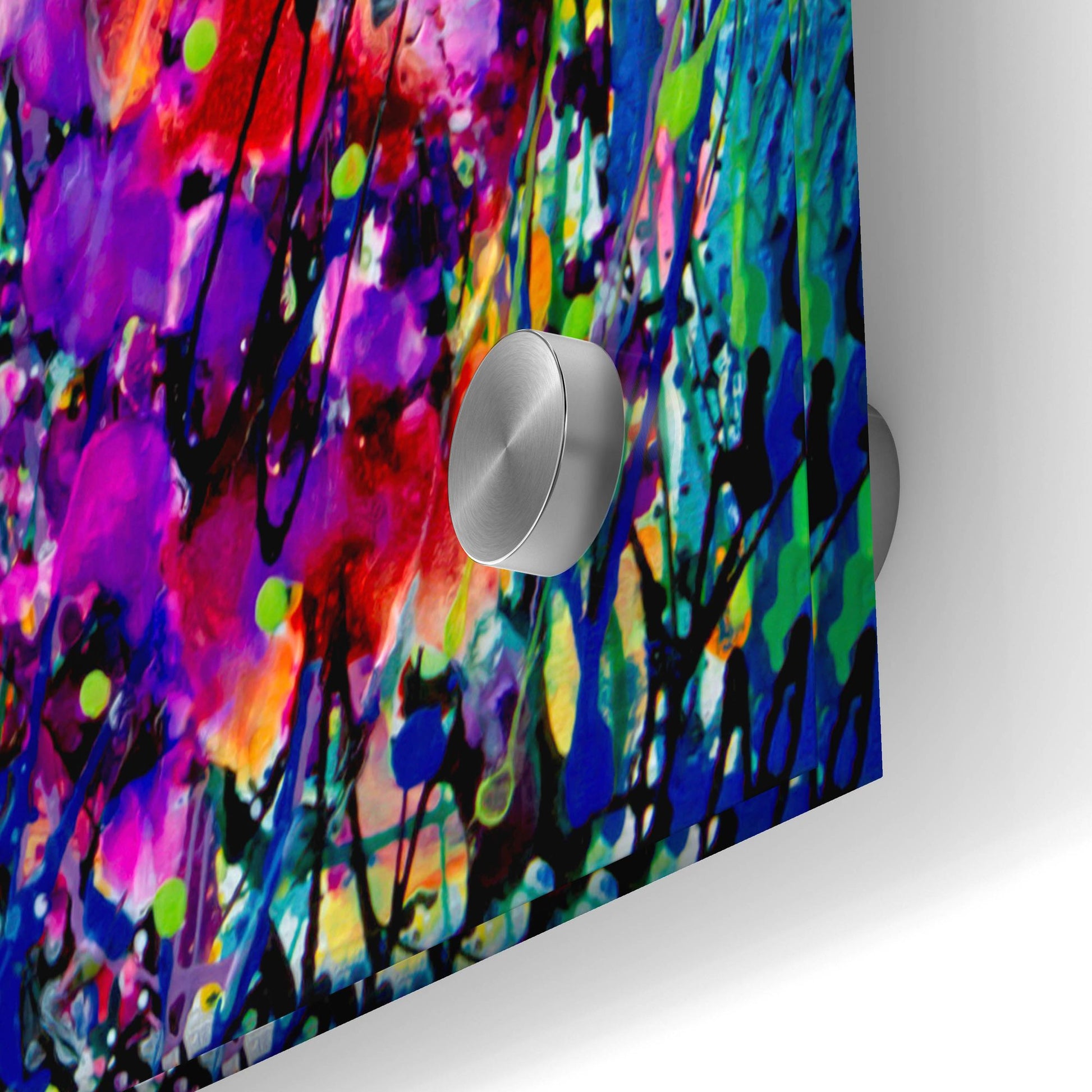 Epic Art 'The Breath of Summer Abstract' by Lena Owens, Acrylic Glass Wall Art,36x24