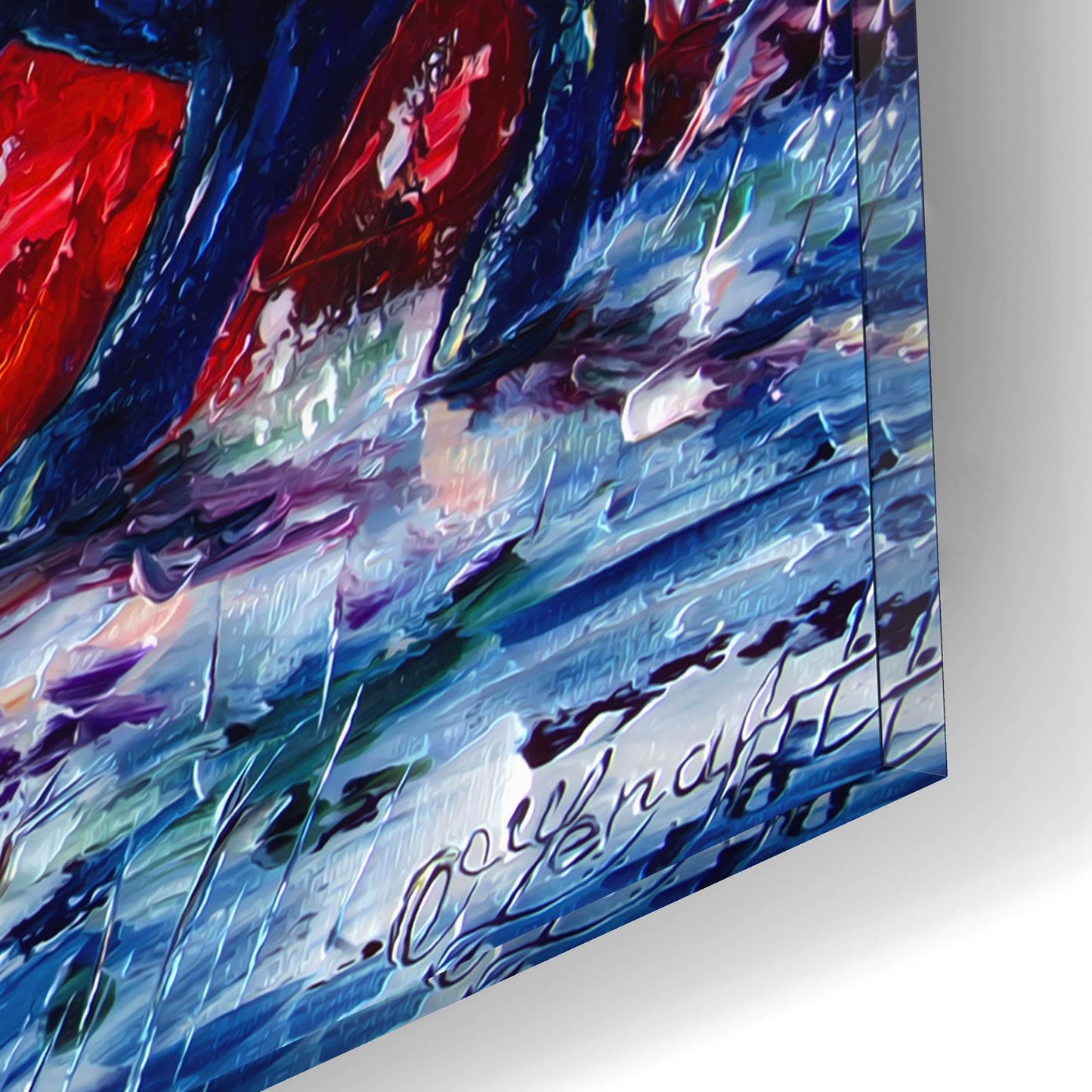 Epic Art 'Wild The Storm' by Lena Owens, Acrylic Glass Wall Art,16x12