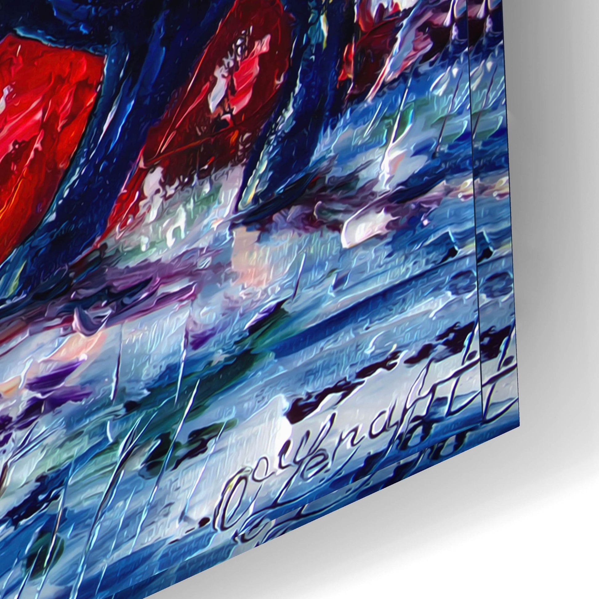 Epic Art 'Wild The Storm' by Lena Owens, Acrylic Glass Wall Art,24x16