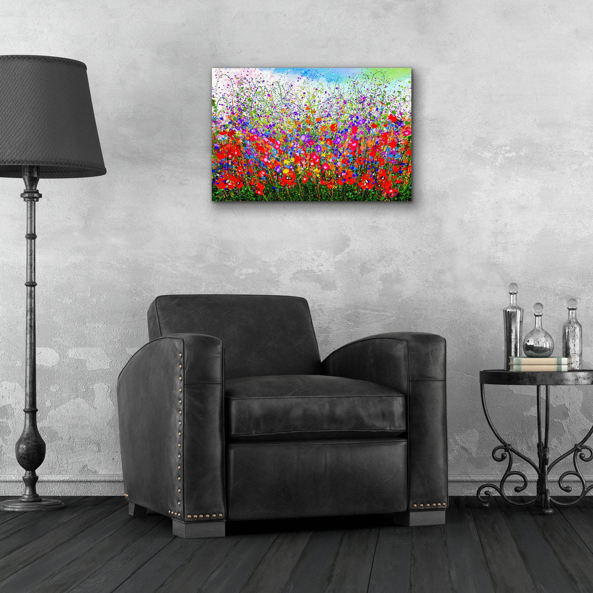 Epic Art 'Wildflower Celebration Meadow' by Lena Owens, Acrylic Glass Wall Art,24x16