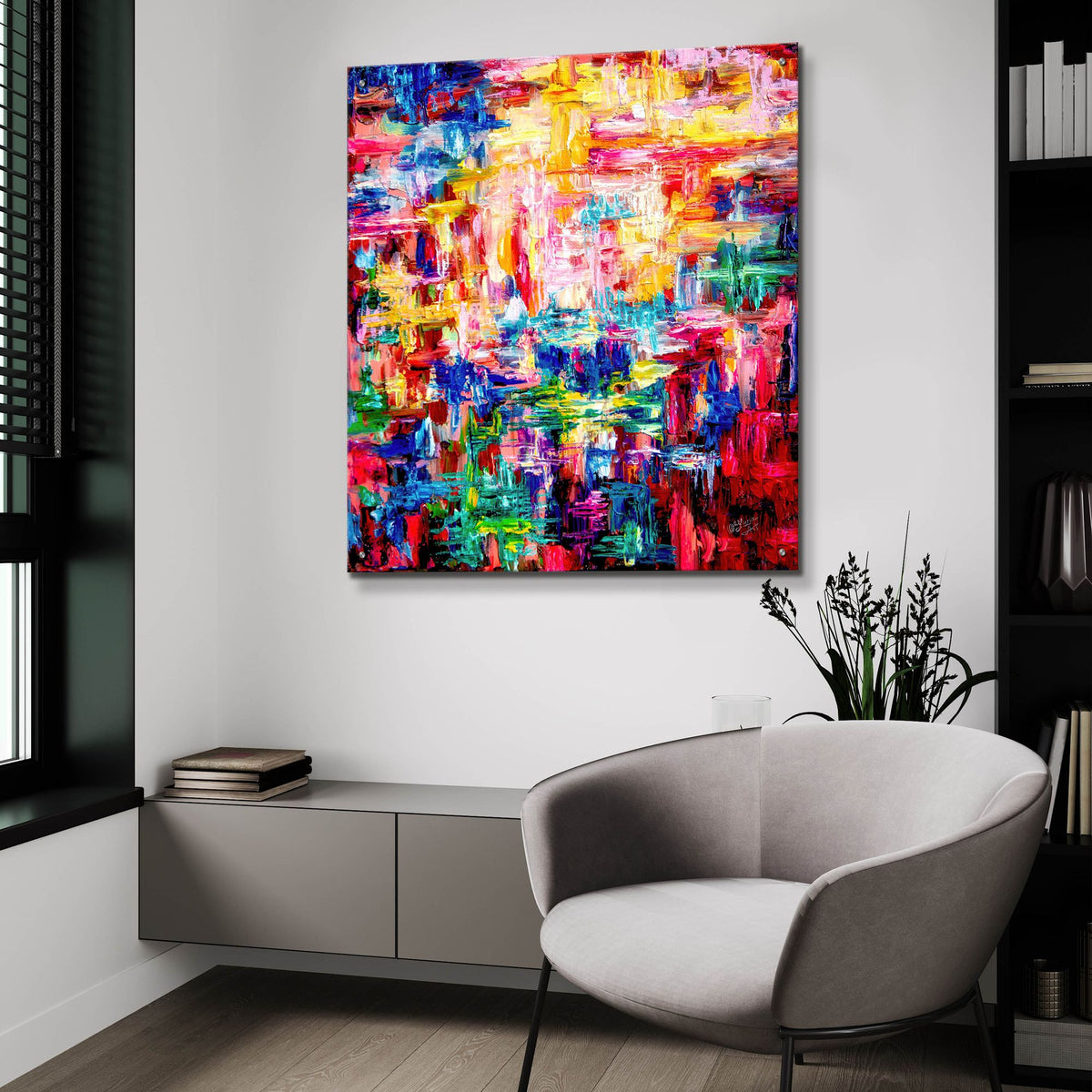 Epic Art 'Vincent's Dream' by Lena Owens, Acrylic Glass Wall Art,36x36