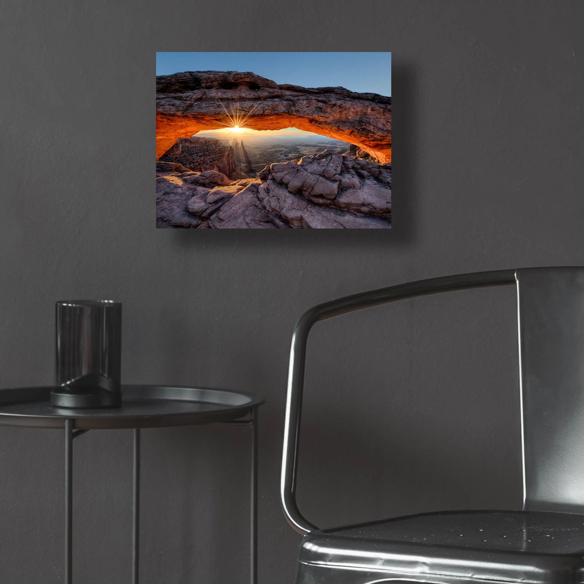 Epic Art 'Mesa Arch Sunburst Moab Utah copy' by Lena Owens, Acrylic Glass Wall Art,16x12