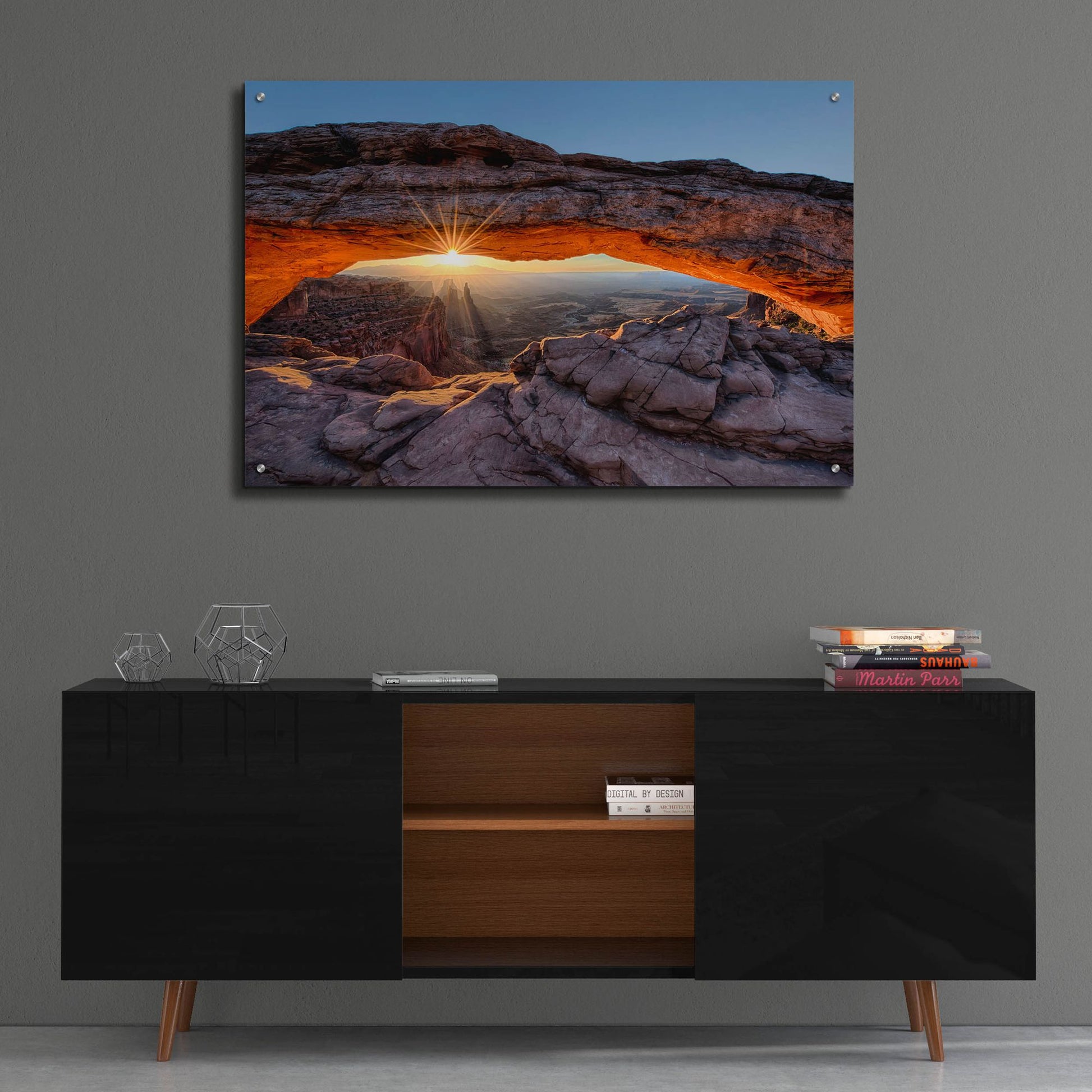 Epic Art 'Mesa Arch Sunburst Moab Utah copy' by Lena Owens, Acrylic Glass Wall Art,36x24