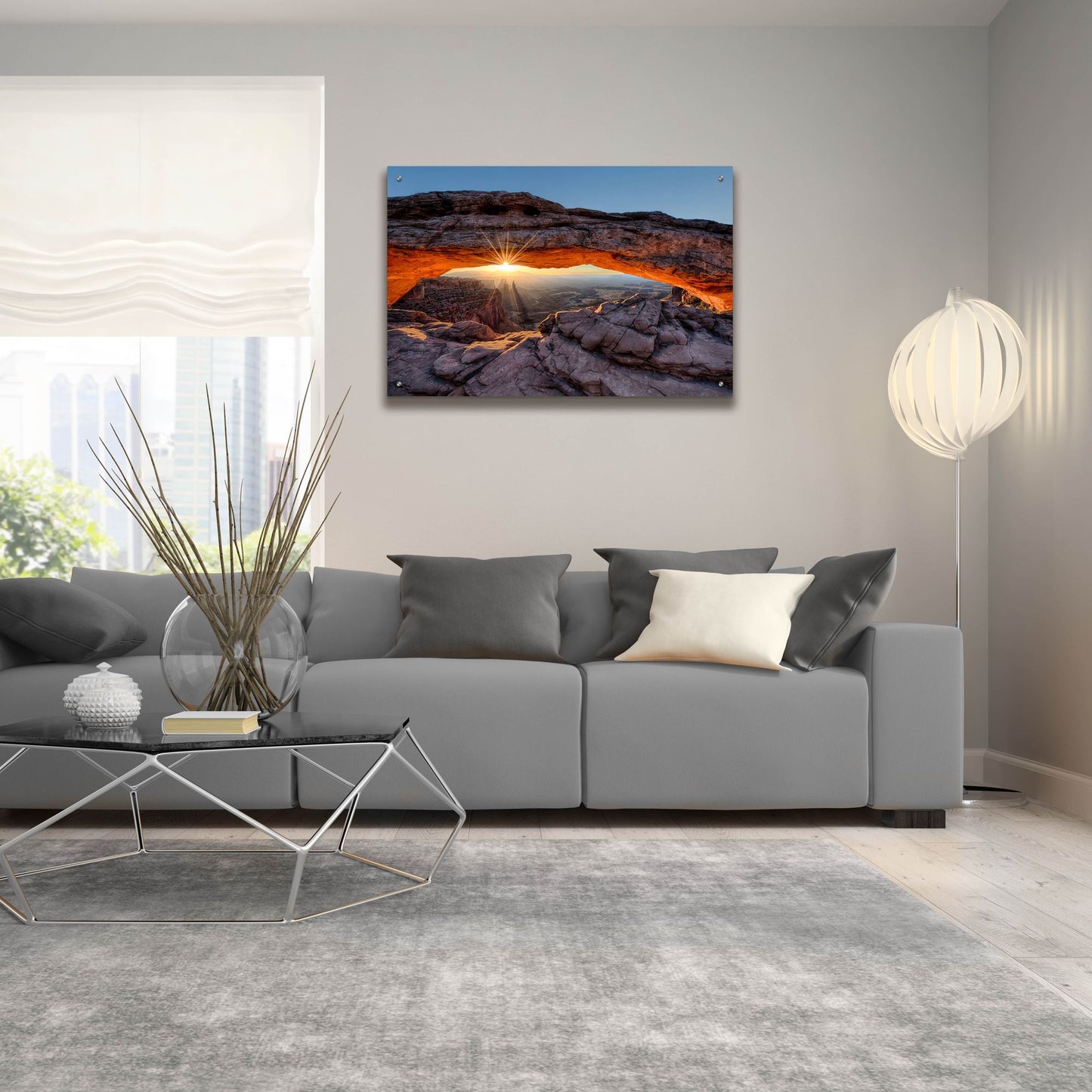 Epic Art 'Mesa Arch Sunburst Moab Utah copy' by Lena Owens, Acrylic Glass Wall Art,36x24