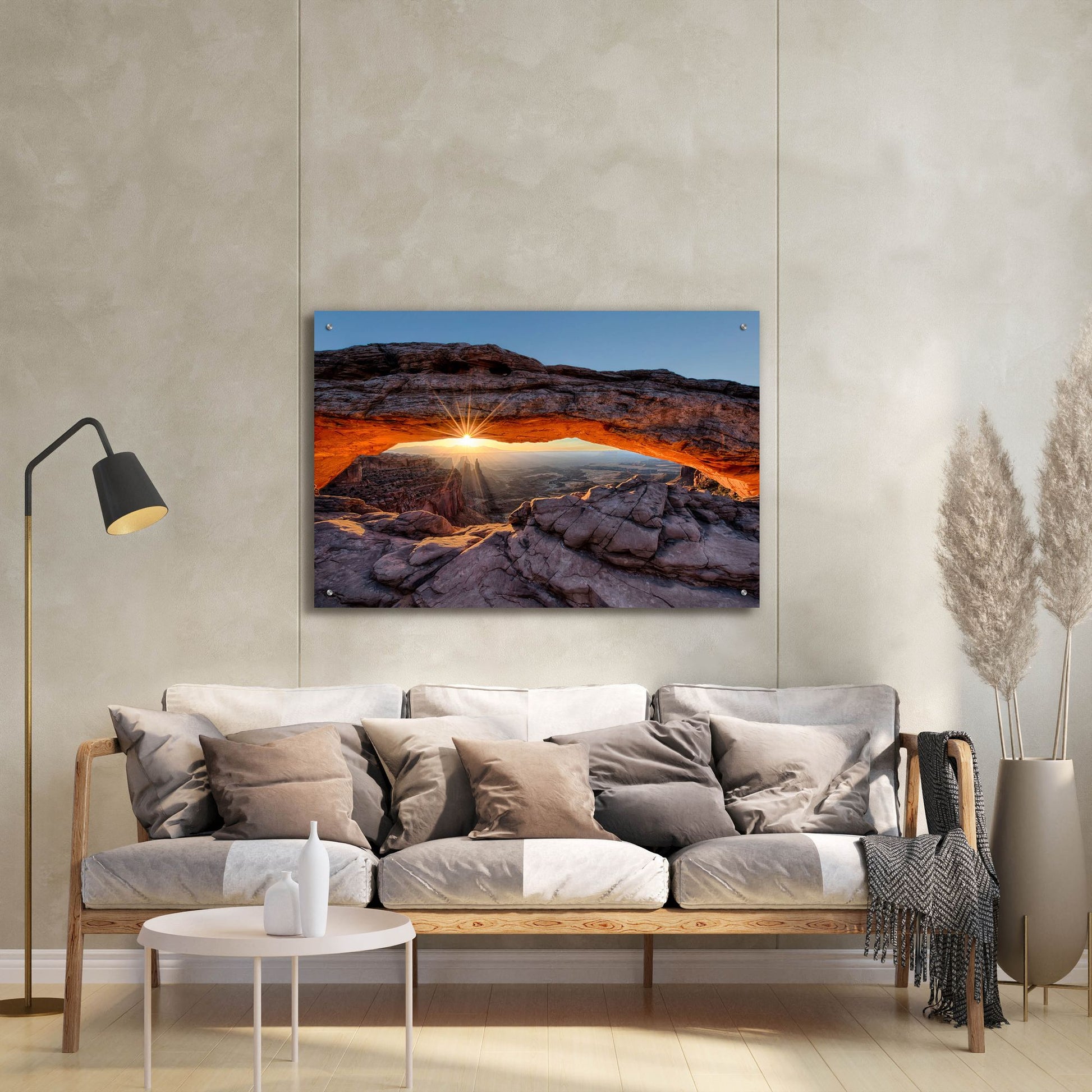 Epic Art 'Mesa Arch Sunburst Moab Utah copy' by Lena Owens, Acrylic Glass Wall Art,36x24