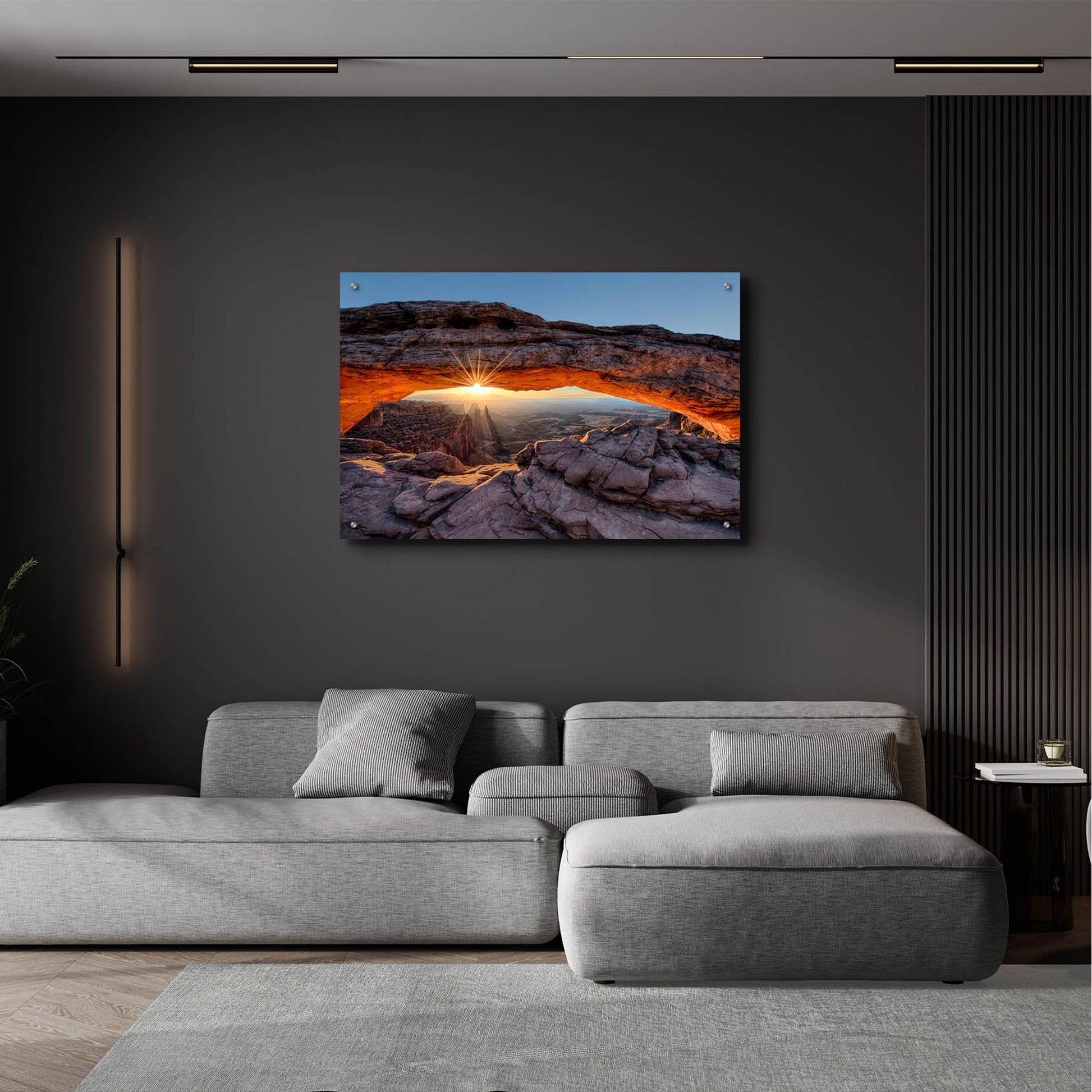 Epic Art 'Mesa Arch Sunburst Moab Utah copy' by Lena Owens, Acrylic Glass Wall Art,36x24