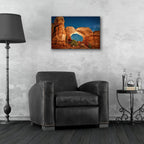 Epic Art 'Night Sky with Camel-like Rock Formations' by Lena Owens, Acrylic Glass Wall Art,24x16