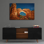 Epic Art 'Night Sky with Camel-like Rock Formations' by Lena Owens, Acrylic Glass Wall Art,36x24
