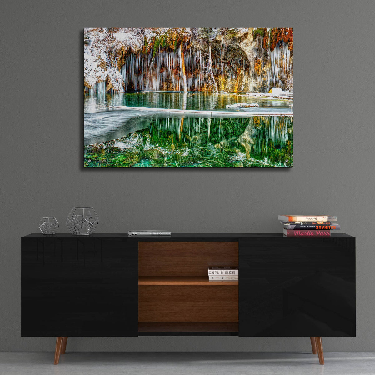 Epic Art 'Serene Chill - Hanging Lake Colorado' by Lena Owens, Acrylic Glass Wall Art,36x24