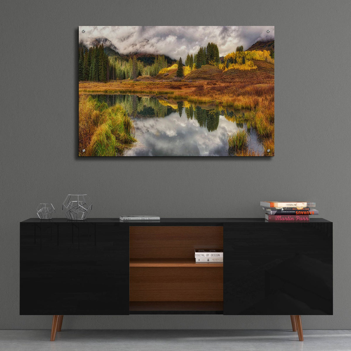 Epic Art 'Transition Of The Seasons In Rocky Mountains' by Lena Owens, Acrylic Glass Wall Art,36x24