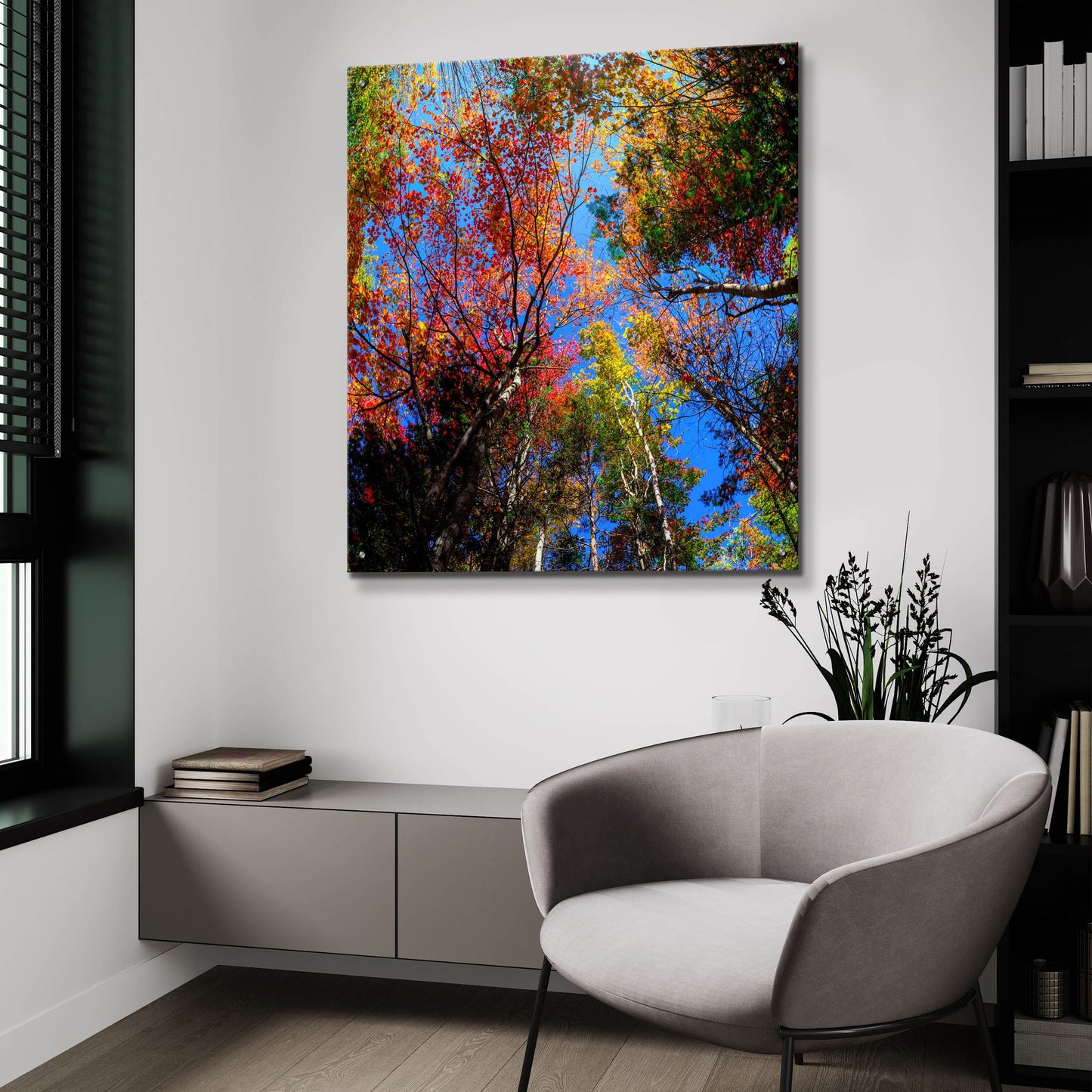 Epic Art 'Colorful Autumn' by Lena Owens, Acrylic Glass Wall Art,36x36