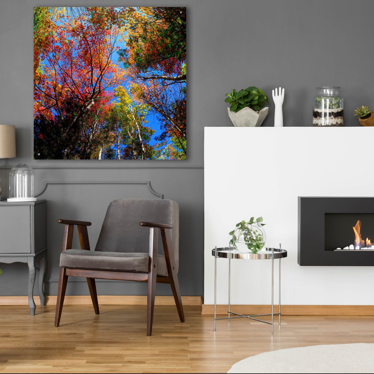 Epic Art 'Colorful Autumn' by Lena Owens, Acrylic Glass Wall Art,36x36