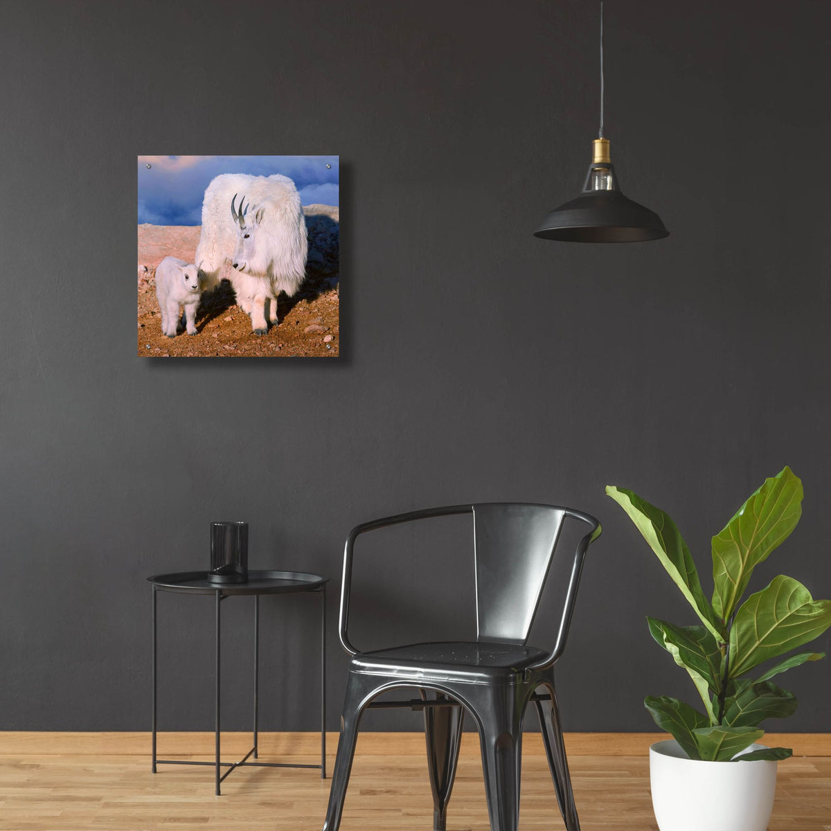 Epic Art 'Above The Clouds Mother and Kid' by Lena Owens, Acrylic Glass Wall Art,24x24