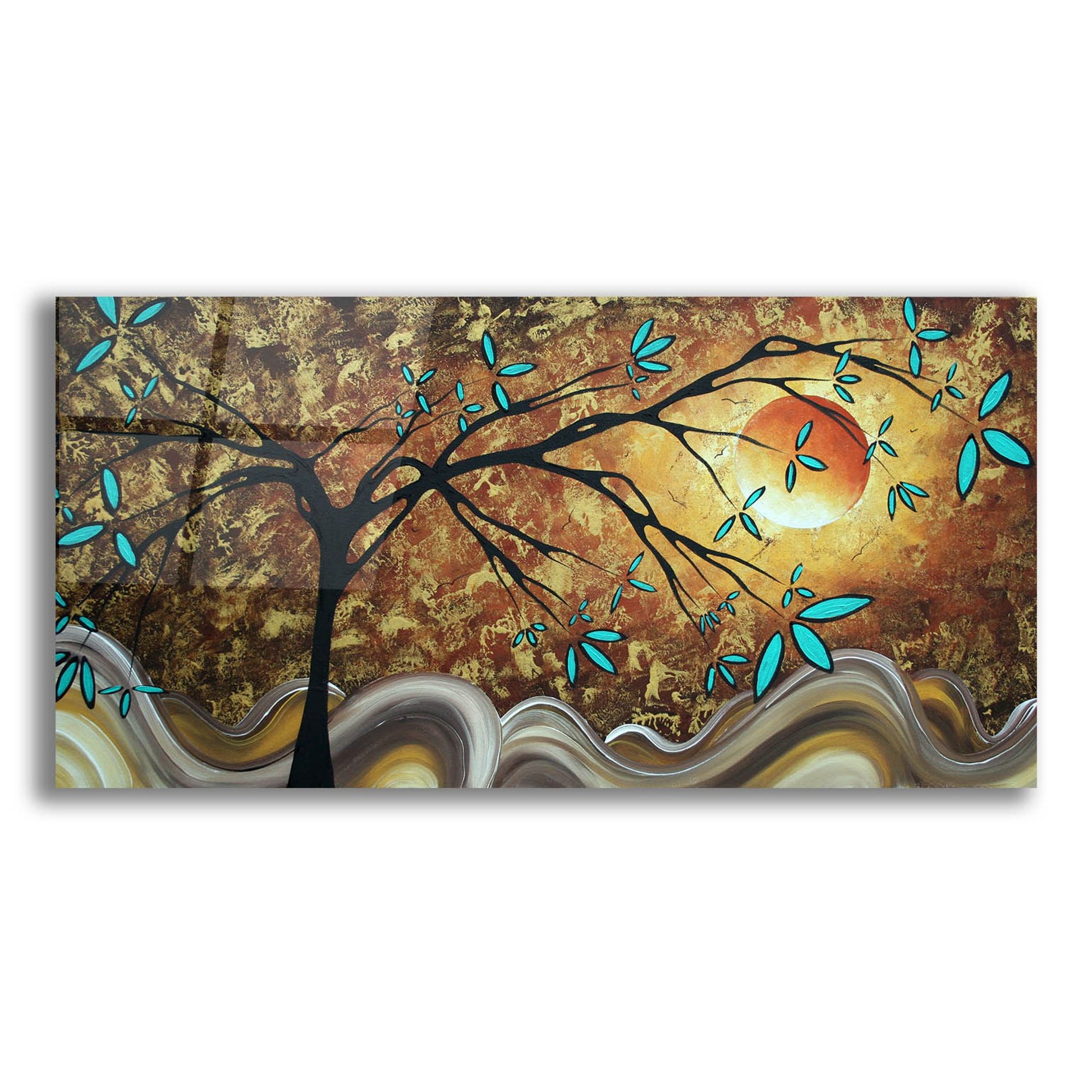 Epic Art 'Apricot Moon' by Megan Duncanson, Acrylic Glass Wall Art