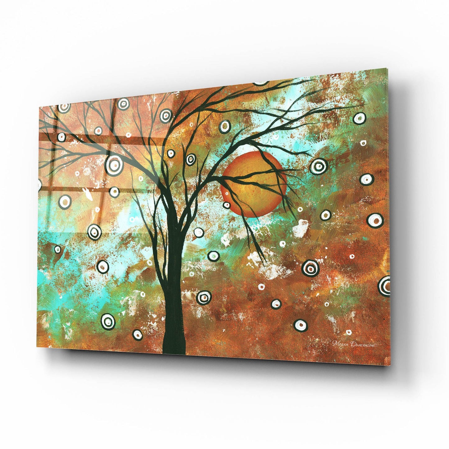 Epic Art 'Autumn's Eve' by Megan Duncanson, Acrylic Glass Wall Art,16x12