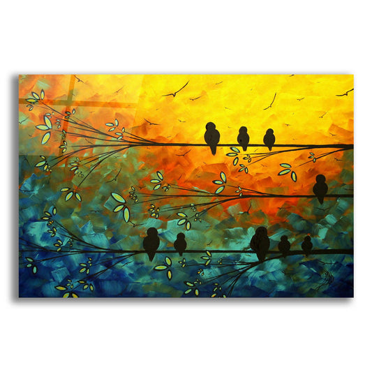 Epic Art 'Birds of a Feather' by Megan Duncanson, Acrylic Glass Wall Art