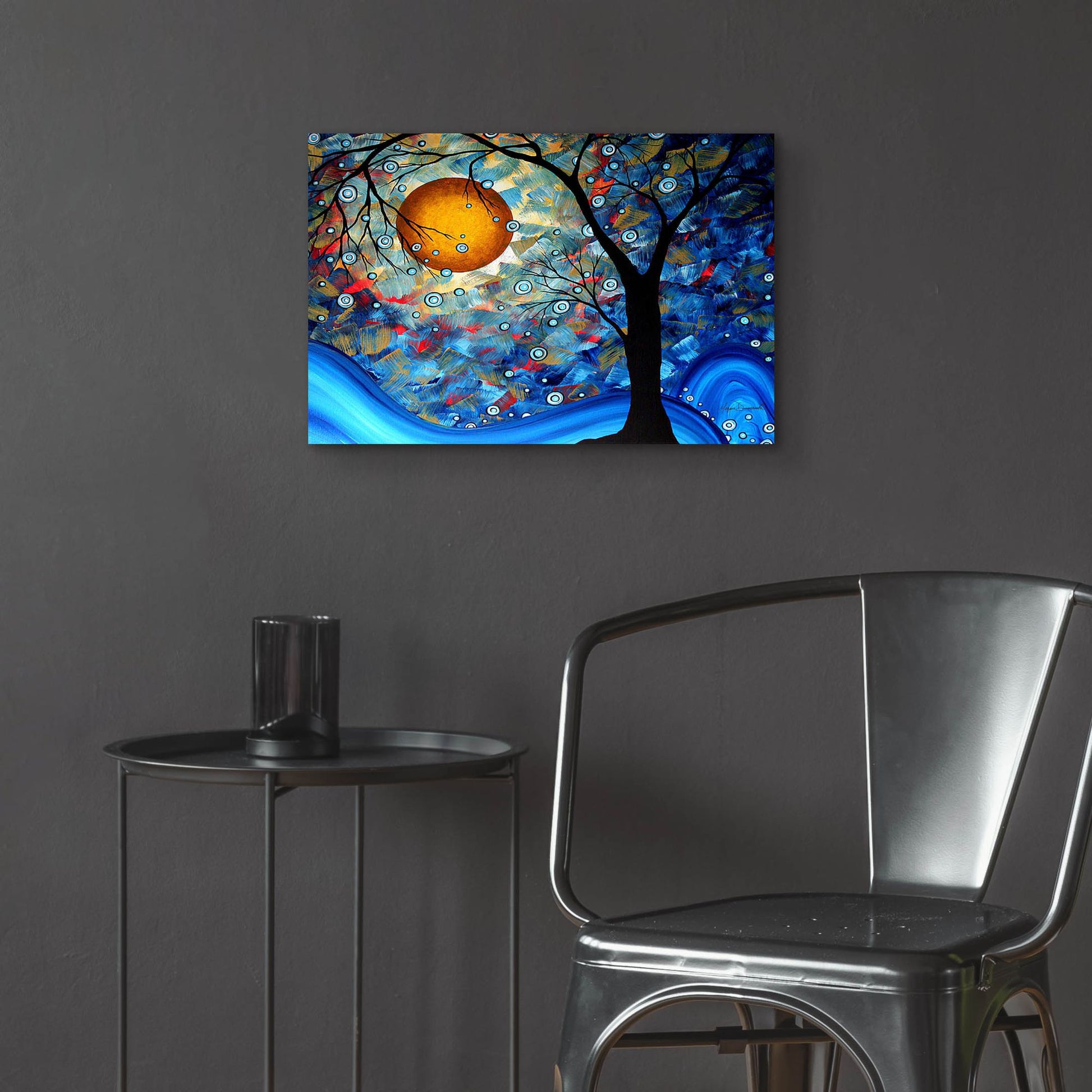 Epic Art 'Blue Essence' by Megan Duncanson, Acrylic Glass Wall Art,24x16