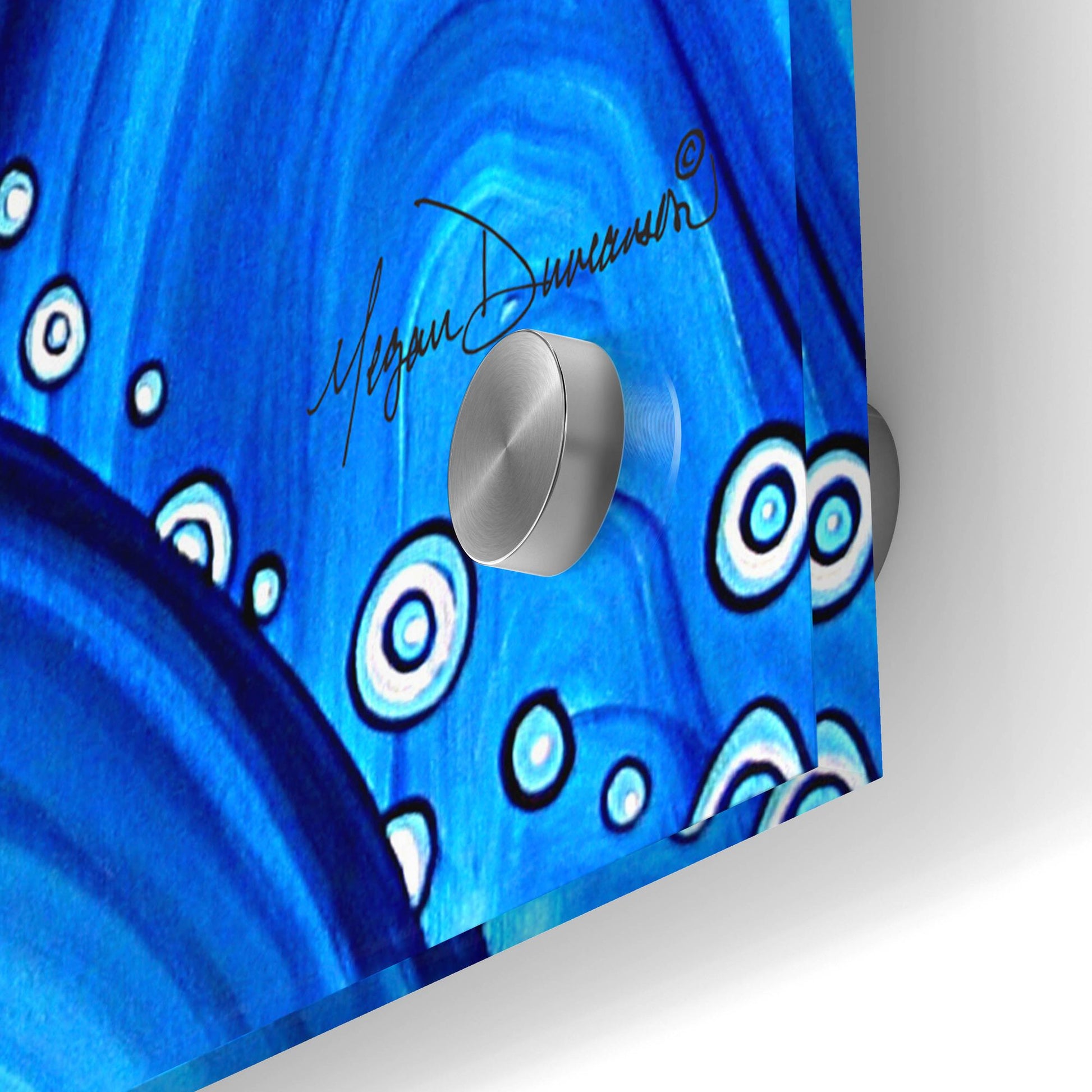 Epic Art 'Blue Essence' by Megan Duncanson, Acrylic Glass Wall Art,36x24