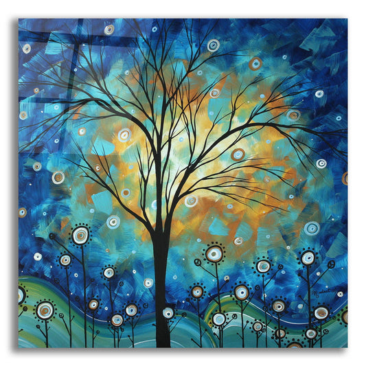 Epic Art 'Blue Fields' by Megan Duncanson, Acrylic Glass Wall Art