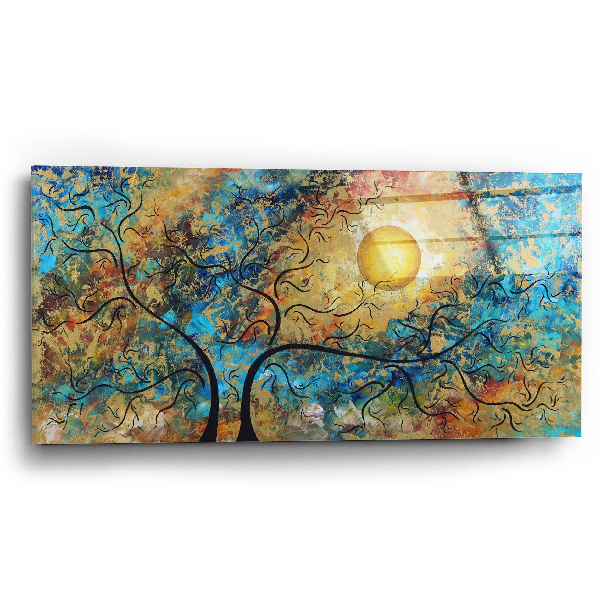 Epic Art 'Breathtaking' by Megan Duncanson, Acrylic Glass Wall Art,24x12