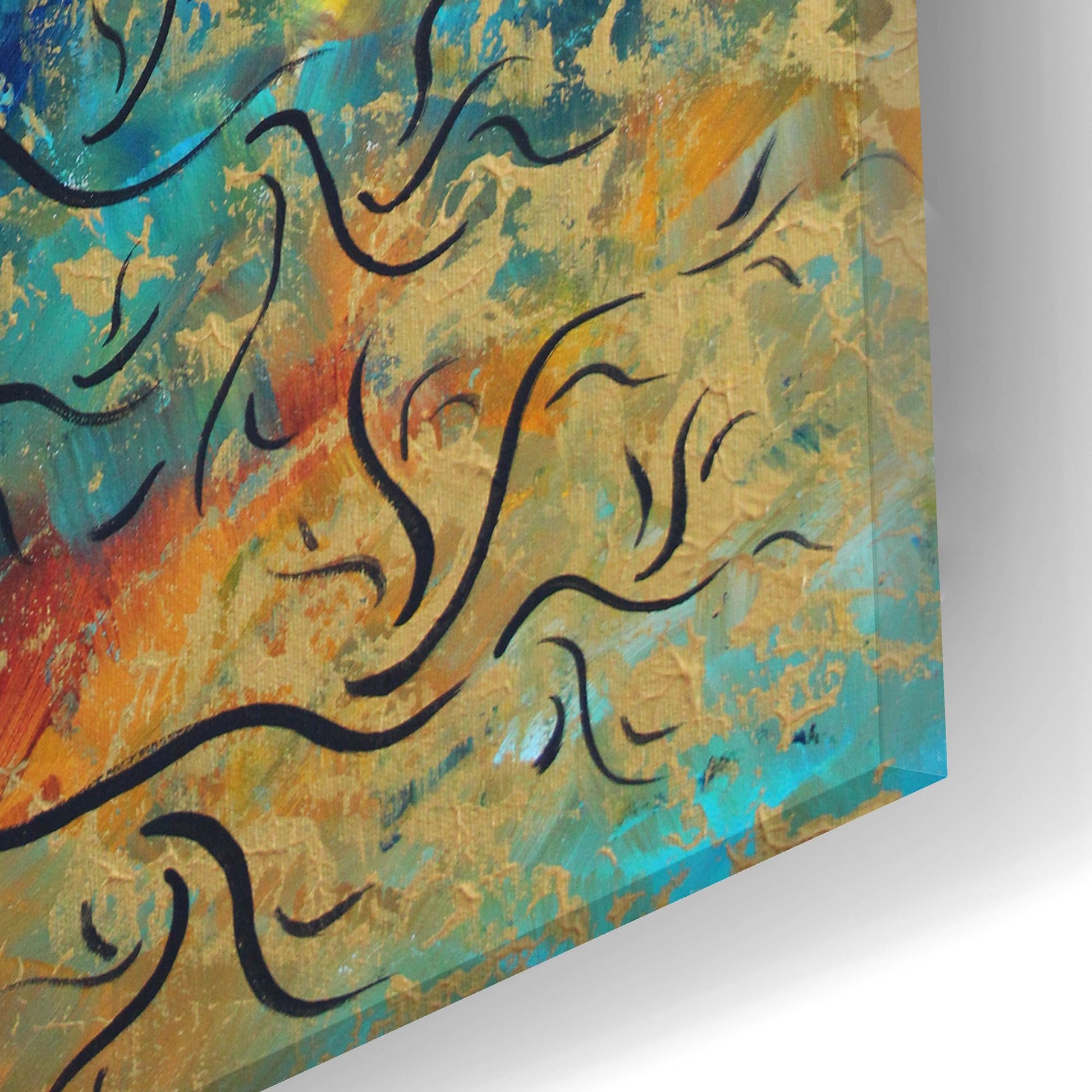 Epic Art 'Breathtaking' by Megan Duncanson, Acrylic Glass Wall Art,24x12