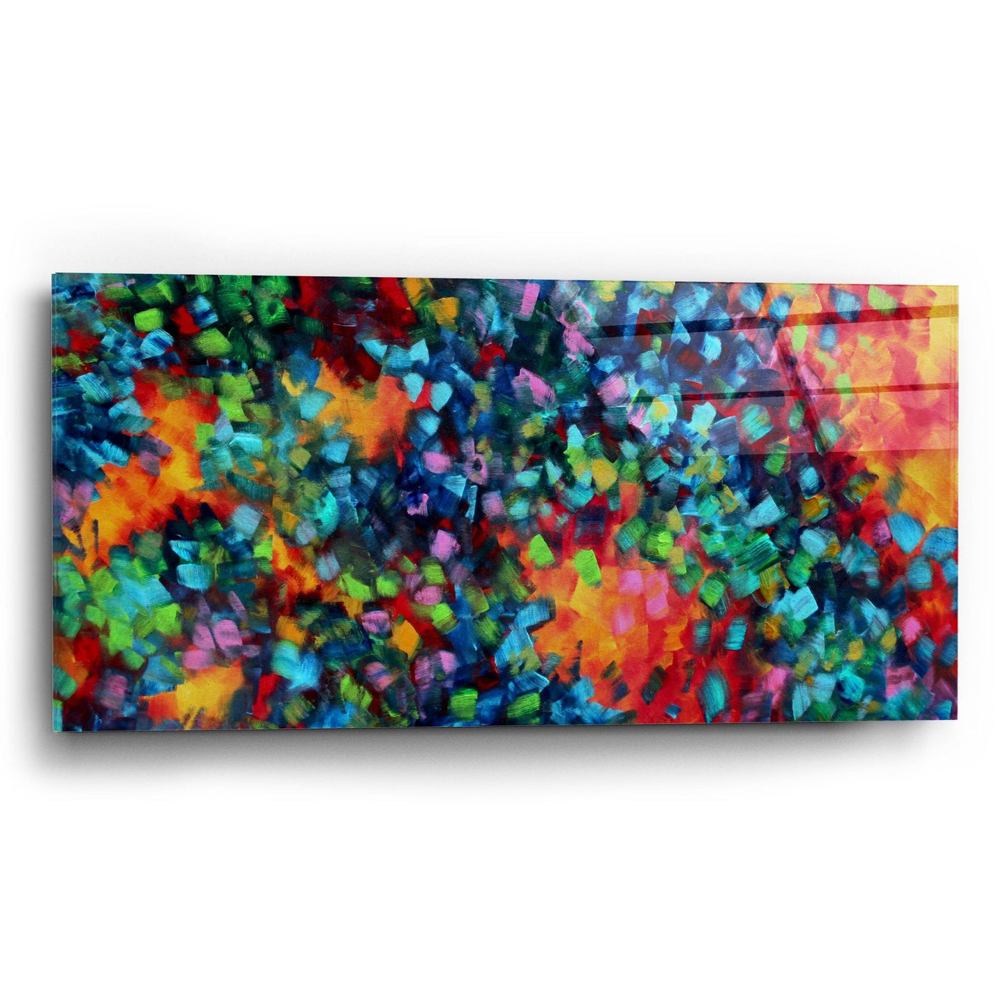 Epic Art 'Color Blast' by Megan Duncanson, Acrylic Glass Wall Art,24x12