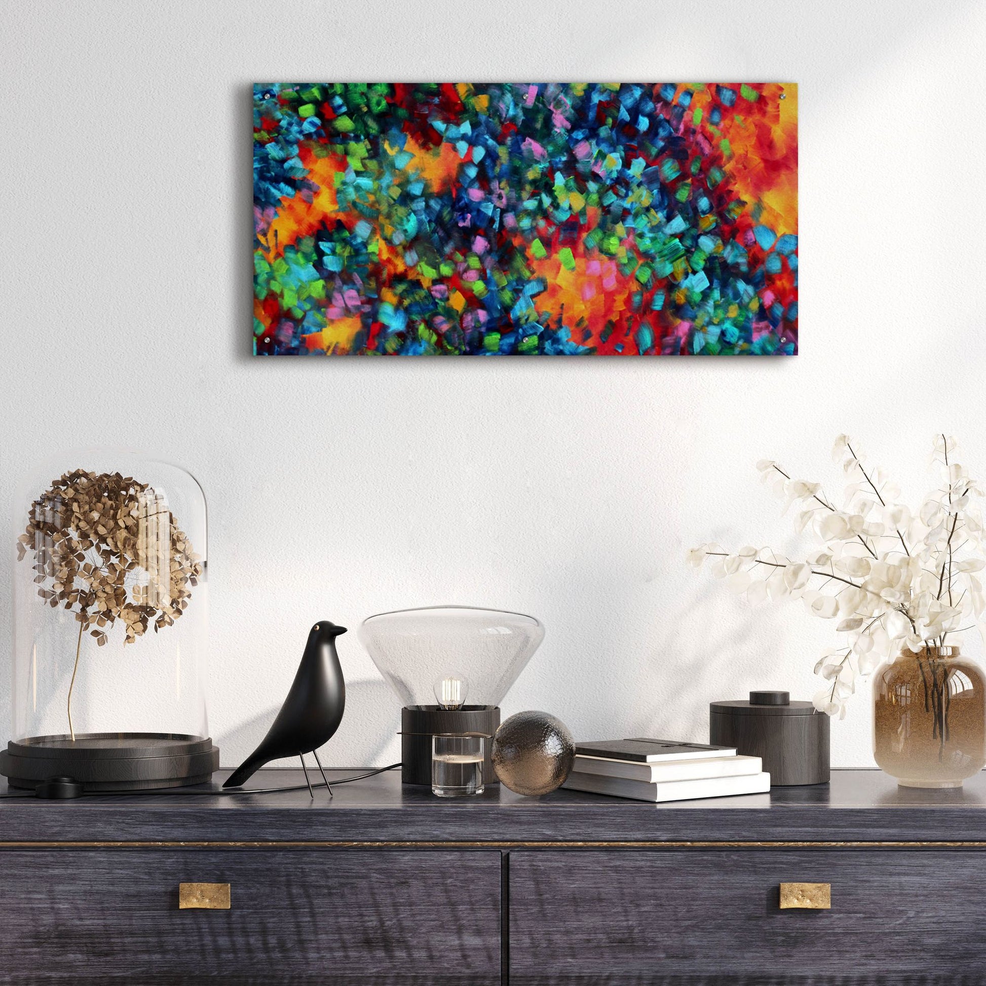 Epic Art 'Color Blast' by Megan Duncanson, Acrylic Glass Wall Art,48x24